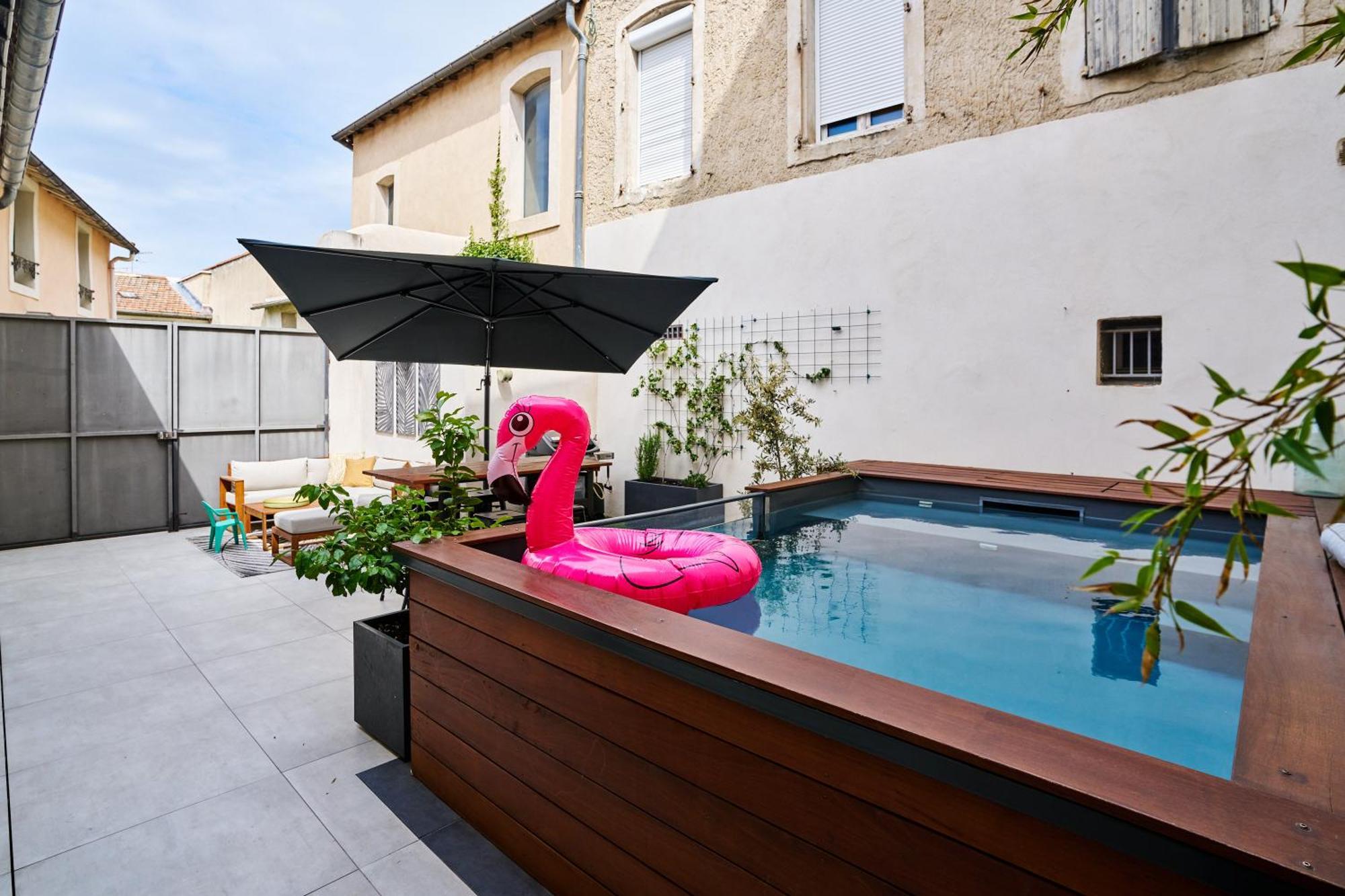 Maison De Ville Moderne Climatisee Avec Piscine Morieres-les-Avignon Extérieur photo